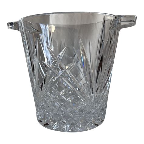 vintage cut glass ice bucket