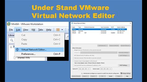 virtual network editor vmware workstation 17, Vmware workstation communications