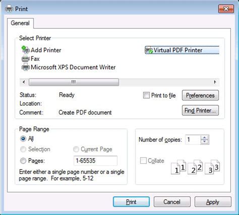 virtual printer pdf, Print to pdf with primopdf virtual printer for windows (free)