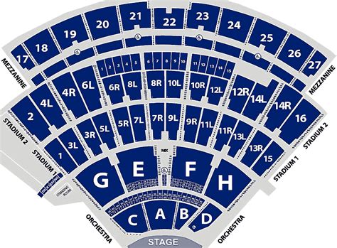 Virtual Seating Chart Jones Beach Theater