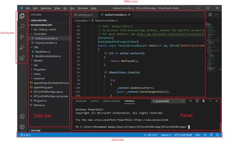visual studio code ui, Visual studio code