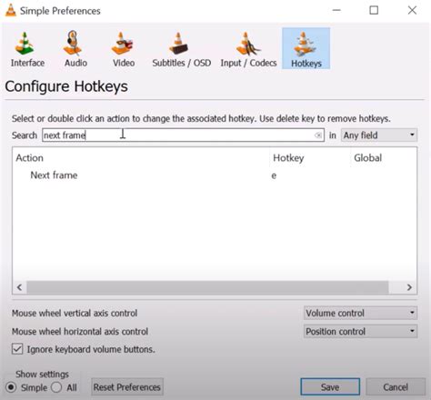 vlc frame by frame key, How to go frame by frame in vlc media player? solved