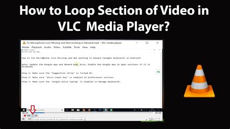 vlc player loop section, How to loop part of video in vlc media player (fast guide)