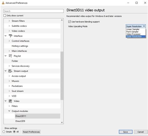 vlc super resolution settings, Vlc 3.0.19's best new features are windows-only