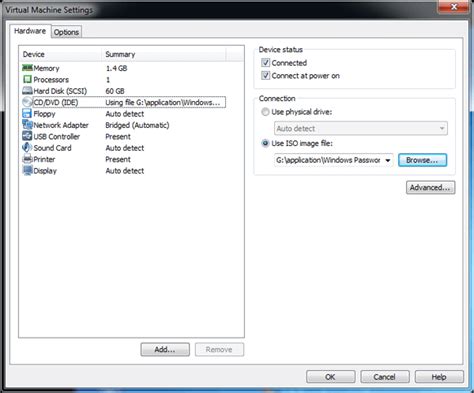 vmware boot from iso, Vmware vm point. How to set vmware to boot from iso image file