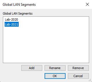 vmware global lan segments, Vmware workstation lan segments. Lan segments segment vm