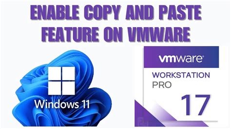 vmware workstation 17 enable copy paste, Unable to copy / paste in vmware workstation 16 player » vander host