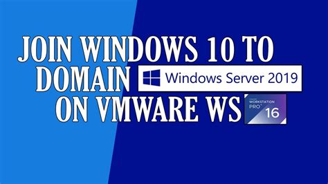 vmware workstation join domain, How to join domain in vmware