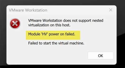 vmware workstation module hv power on failed, Easy fix vmware workstation does not support nested virtualization on. Workstation vmware nested virtualization fix machine