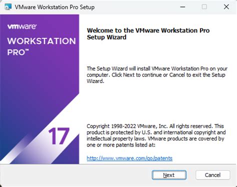 vmware workstation pro installation, 