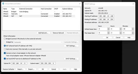vmware workstation pro nat not working, Virtual networking in vmware workstation
