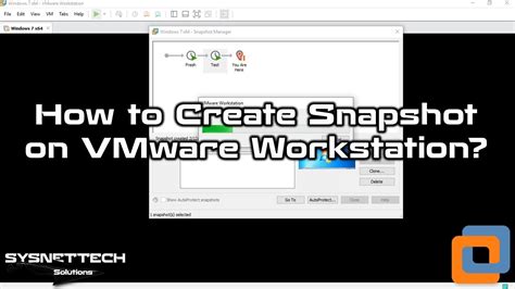 vmware workstation snapshot erstellen, How to take snapshots of virtual machines in vmware workstation pro 16