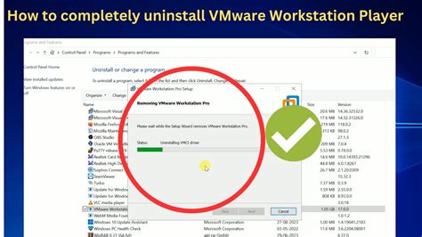 vmware workstation uninstall failed, How to uninstall vmware workstation in windows 11