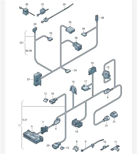 volkswagen golf r wiring harness 