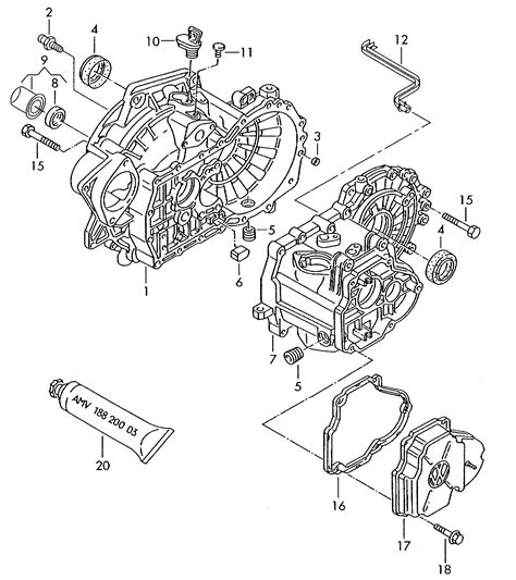 volkswagen transmission diagrams 