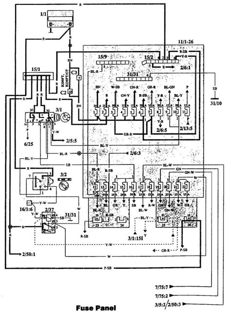 volvo 940 wagon 1993 overdrive fuse diagram 