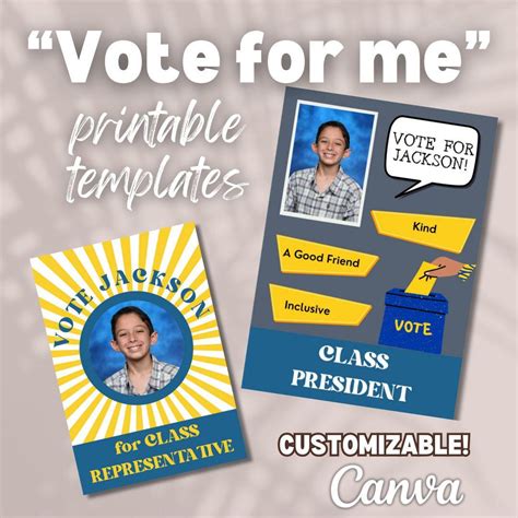 vote for me editable, Vote for me sticker template in psd, illustrator, word, pages