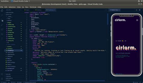 vs code app development, Visual studio code