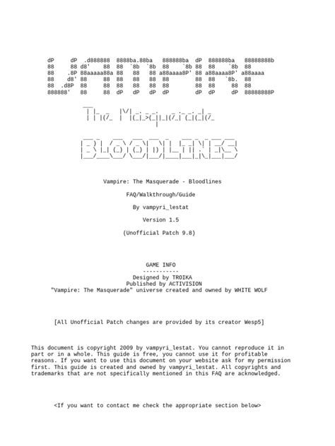 Vtmb Museum Walkthrough