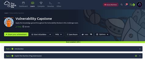 Vulnerability Capstone Tryhackme Walkthrough