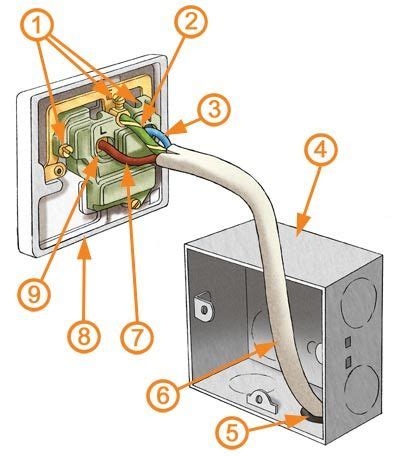 wall light socket wiring diagram 