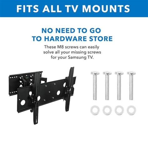 wall mount m8 samsung, M8 x 45mm wall mounting screws bolts for samsung tv with 25mm long