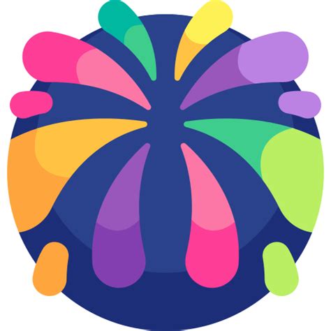 wallpaper holing app icon, Holi detailed flat circular flat icon