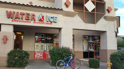 water and ice store