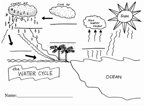 water cycle fill in diagram 