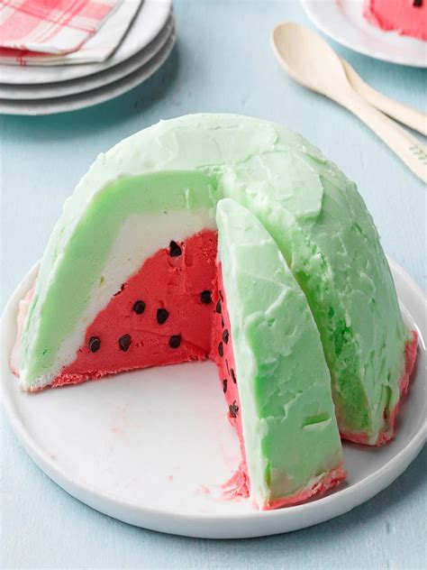 watermelon ice cream cake