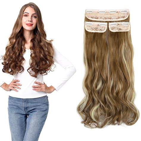 wavy hair clip in extensions