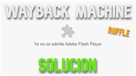 wayback machine flash player not working, Can't capture a web page using wayback machine even with shields down
