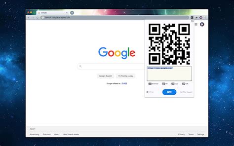 website qr code with chrome, How to create qr code with google chrome (1 click)