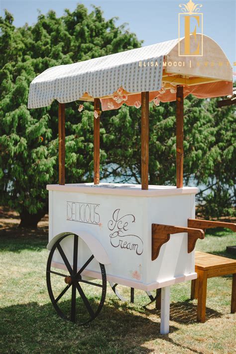 wedding ice cream cart
