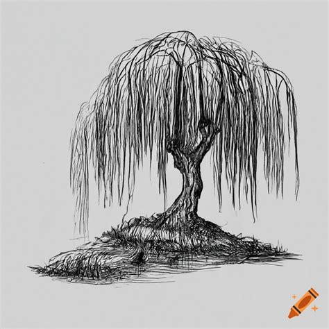 weeping willow tree sketch, Weeping willow tree sketch at paintingvalley.com. Willow weeping tree sketch paintingvalley sketches