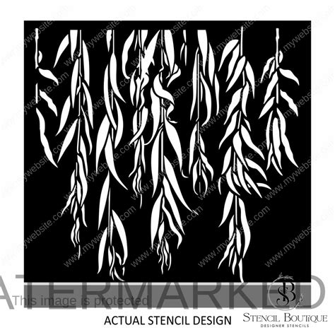 weeping willow tree stencil, Willow weeping tree stencil 4x4. Weeping willow tree stencil