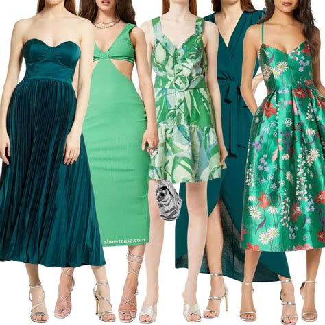 what color shoes to wear with green dress