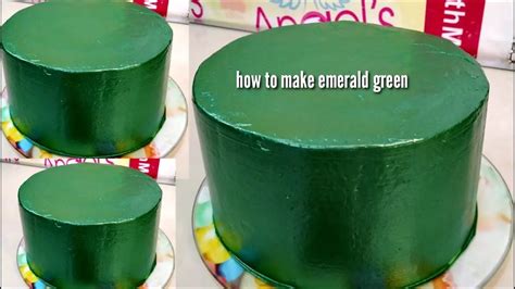 what colors make emerald green icing
