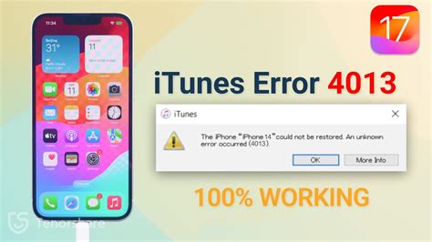 what does error code 4013 mean on itunes, 