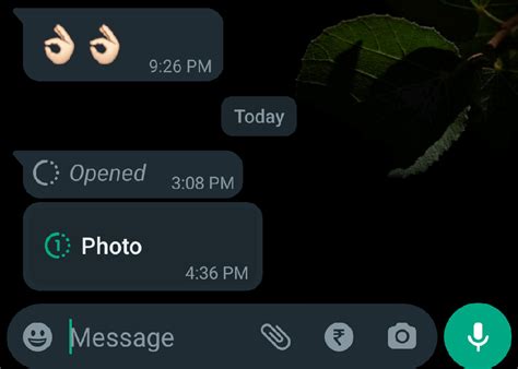 whatsapp 1 time photo screenshot, Whatsapp one time view photos and videos