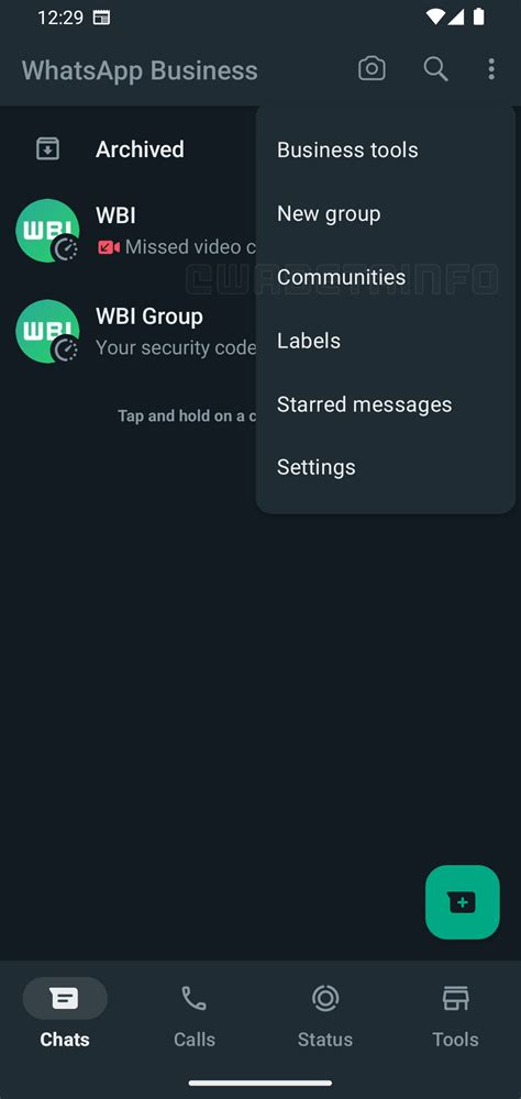 whatsapp business beta join 2 hp, Changes in version 2.21.12.1