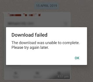 whatsapp download error, 