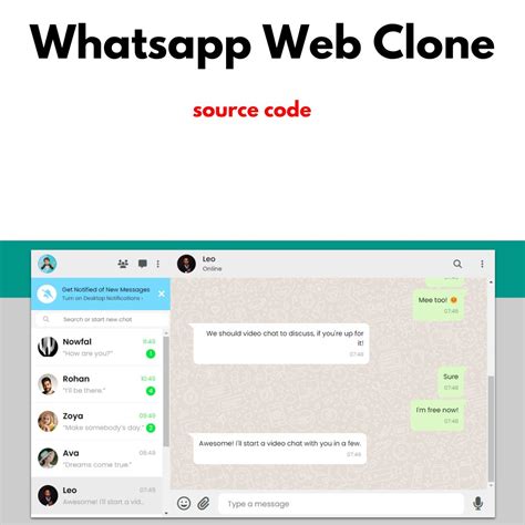 whatsapp web clone, Wpp clone