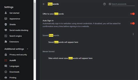 where does brave save passwords, How to save passwords and manage on brave browser?