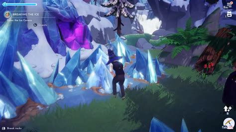where is the ice cavern dreamlight valley