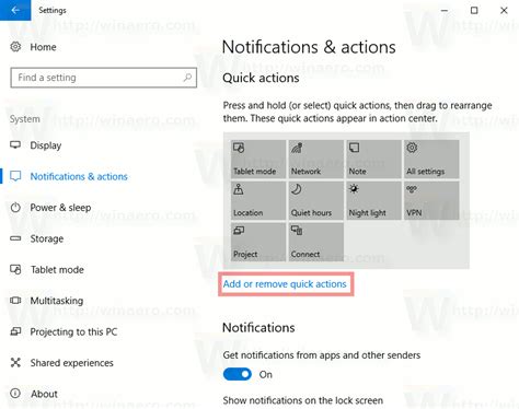 where is the quick action button, Quick actions windows add buttons customize remove button password action rearrange part. How to add, remove or customize quick actions in windows 10