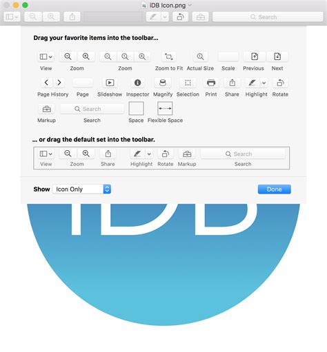 where is the toolbar in preview in mac, How to change defaults on mac preview toolbar