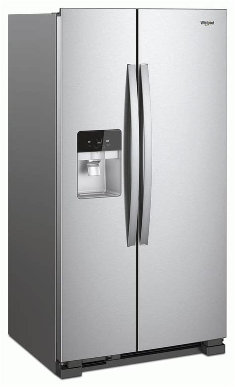 whirlpool 21.4-cu ft side-by-side refrigerator with ice maker