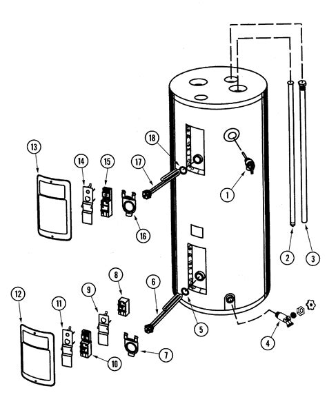 whirlpool water heater element diagram 