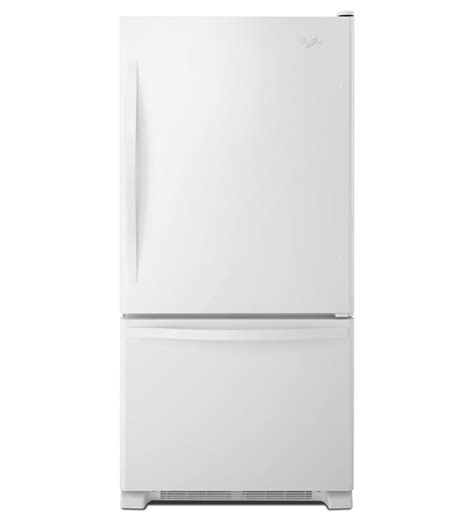 white bottom freezer refrigerator without ice maker